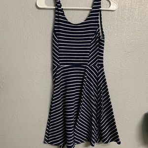 Small Lush Navy Stripe Dress
